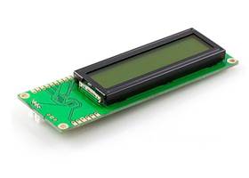 16x2 Serial Enabled LCD (Black on Green)